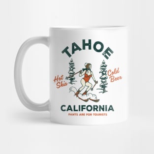 Ski Lake Tahoe, California: Funny Tourist Skiing Gift Mug